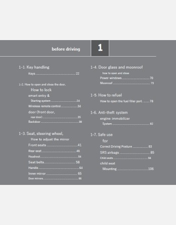 toyota vanguard 2011-2012 owners manual in english